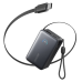 Портативний зарядний пристрій Anker Nano - 10000 mAh 45W Built-In USB-C Cable Black (7206698)