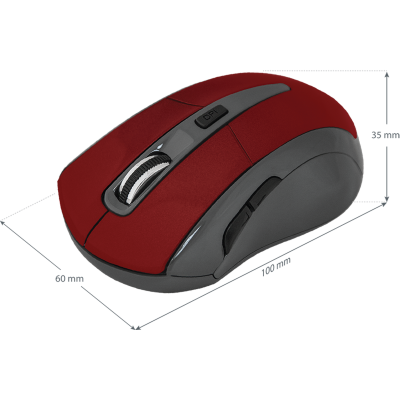 Миша Defender Accura MM-965 Wireless Red (52966) (6294157) Миша Defender Accura MM-965 Wireless Red (52966) (6294157)