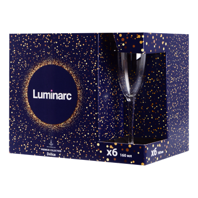 Набір келихів Luminarc Delice Mist, 6х160 мл (6995349) Набір келихів Luminarc Delice Mist, 6х160 мл (6995349)