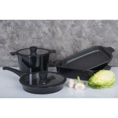Каструля RINGEL Zitrone Black (4.2 л) 24 см (6471575) Каструля RINGEL Zitrone Black (4.2 л) 24 см (6471575)