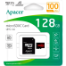 Картка пам'ятi Apacer MicroSDHC 128GB UHS-I Class 10 + SD adapter (AP128GMCSX10UB-R) (7022234)