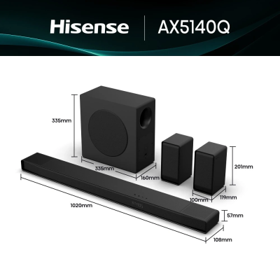 Саундбар Hisense AX5140Q  (7221457)