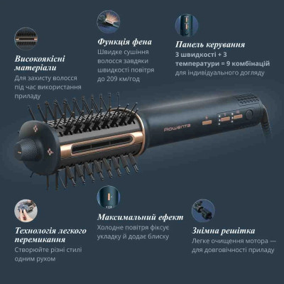 Фен-щітка Rowenta UB9720E0 (7113184) Фен-щітка Rowenta UB9720E0 (7113184)