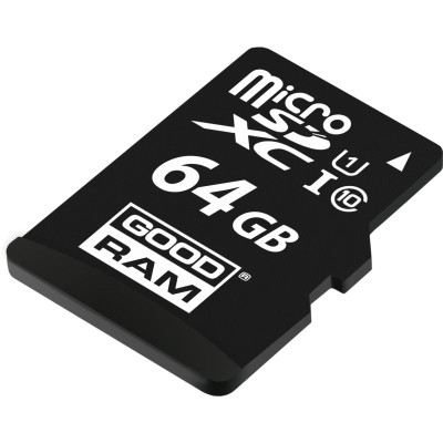 Карта пам'яті GoodRam microSDXC 64GB Class 10 UHS I (M1AA-0640R12) + SD адаптер (6475884) Карта пам'яті GoodRam microSDXC 64GB Class 10 UHS I (M1AA-0640R12) + SD адаптер (6475884)
