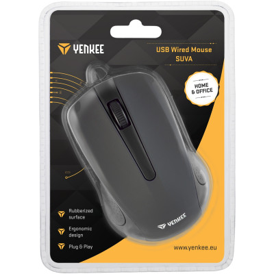 Миша комп'ютерна Yenkee YMS 1015BK Mouse USB Suva Black (7090562) Миша комп'ютерна Yenkee YMS 1015BK Mouse USB Suva Black (7090562)