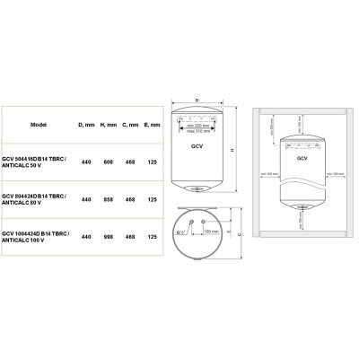Водонагрівач Tesy GCV 804424D B14 TBRC / ANTICALC 80 V (7056338) Водонагрівач Tesy GCV 804424D B14 TBRC / ANTICALC 80 V (7056338)
