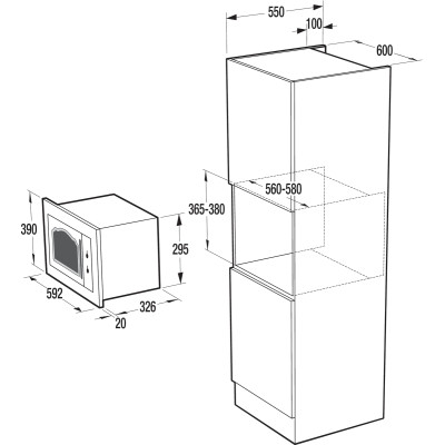 Мікрохвильова піч Gorenje BM 235 CLI (6344297) Мікрохвильова піч Gorenje BM 235 CLI (6344297)