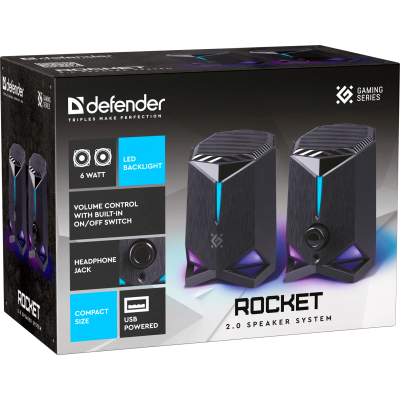 Акустика Defender 2.0 Rocket 6Вт (65094) (7232954) Акустика Defender 2.0 Rocket 6Вт (65094) (7232954)