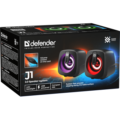 Акустика Defender J1 6Вт USB Black (65961) (7125943) Акустика Defender J1 6Вт USB Black (65961) (7125943)