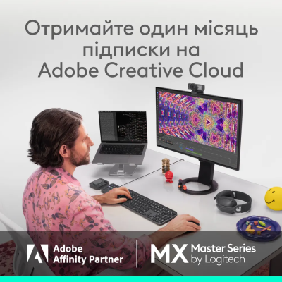 Миша Logitech MX Master 4 for Business Wireless/Bluetooth Graphite (910-007617) (7263938)