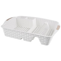 Сушка для посуду Violet House 0757 Ротанг WHITE 48х37.5х9 см  (6897767)