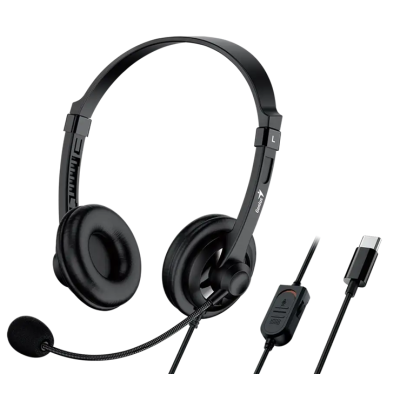 Гарнітура Genius HS-230U USB-C Black (7095641) Гарнітура Genius HS-230U USB-C Black (7095641)