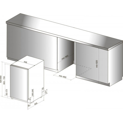 Посудомийна машина Hotpoint Ariston HSIO 3O23 WFE (6449984) Посудомийна машина Hotpoint Ariston HSIO 3O23 WFE (6449984)