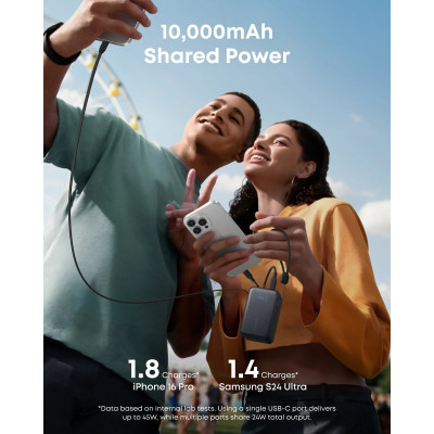Портативний зарядний пристрій Anker Nano - 10000 mAh 45W Built-In USB-C Cable Black (7206698) Портативний зарядний пристрій Anker Nano - 10000 mAh 45W Built-In USB-C Cable Black (7206698)