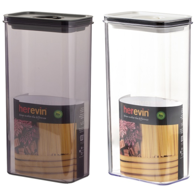 Контейнер HEREVIN Canister-Vacuum Lid-White-Black 3 л (161194-000) (7077946)