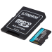 Карта пам'яті Kingston microSD 128GB C10 UHS-I U3 A2 V30 + SD (SDCG4/128GB) (7120094)