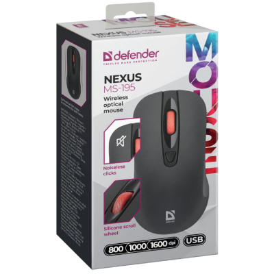 Миша Defender Nexus MS-195 Black (52195) (7153543) Миша Defender Nexus MS-195 Black (52195) (7153543)