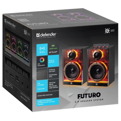 Акустика Defender Futuro, 20Вт Black (65087) (7166636) Акустика Defender Futuro, 20Вт Black (65087) (7166636)