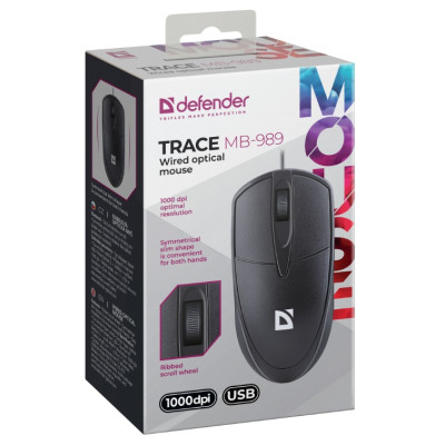 Миша Defender Trace MB-989 Black (52989) (7153545) Миша Defender Trace MB-989 Black (52989) (7153545)
