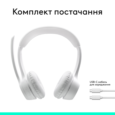 Гарнітура Logitech Zone 300 Wireless Headset BT White (981-001417) (6996323) Гарнітура Logitech Zone 300 Wireless Headset BT White (981-001417) (6996323)