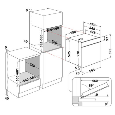 Електрична духова шафа Whirlpool OMK58HU1B (6874902) Електрична духова шафа Whirlpool OMK58HU1B (6874902)