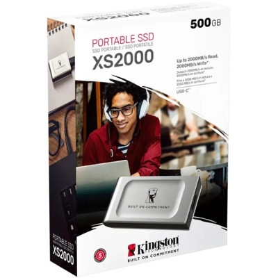 SSD накопичувач Kingston XS2000 BOC 2TB USB 3.2 Gen2 (2x2) Type-C 3D NAND (7166432) SSD накопичувач Kingston XS2000 BOC 2TB USB 3.2 Gen2 (2x2) Type-C 3D NAND (7166432)