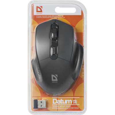 Миша Defender Datum MB-345 Wireless Black (52345) (6414723)