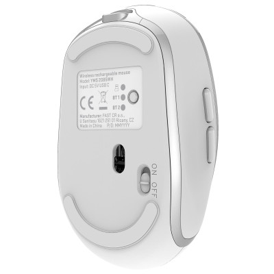 Миша комп'ютерна Yenkee YMS 2085WE Dual mode WL mouse NOBLE White  (7090573)