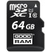 Карта пам'яті GoodRam microSDXC 64GB Class 10 UHS I (M1AA-0640R12) + SD адаптер (6475884) Карта пам'яті GoodRam microSDXC 64GB Class 10 UHS I (M1AA-0640R12) + SD адаптер (6475884)