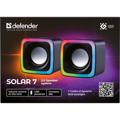 Акустика Defender Solar 7 6Вт Black (65117) (7293234) Акустика Defender Solar 7 6Вт Black (65117) (7293234)
