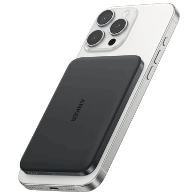Портативний зарядний пристрій Anker Nano - 5000 mAh Qi2 15W MagGo Slim Black (7265325)