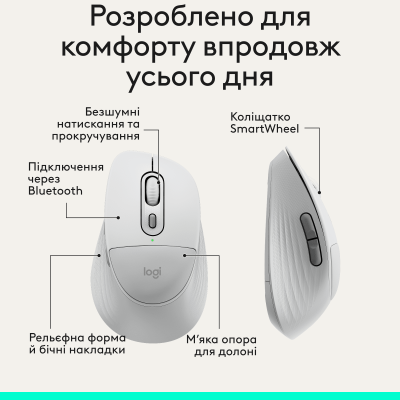 Миша Logitech Signature Comfort Plus M850 L White (910-007715)  (7285515)