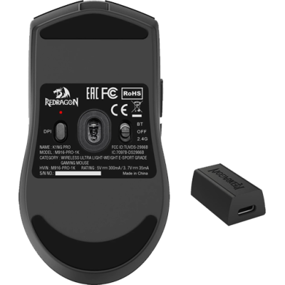 Миша Redragon M916-PRO-4K K1NG Black (72211)  (7185661)