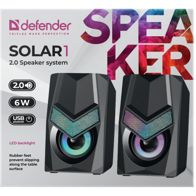 Акустика Defender 2.0 Solar 1 6Вт (65401) (6618433) Акустика Defender 2.0 Solar 1 6Вт (65401) (6618433)