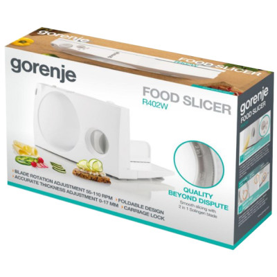 Дискова cкиборізка Gorenje R402W (6994227) Дискова cкиборізка Gorenje R402W (6994227)