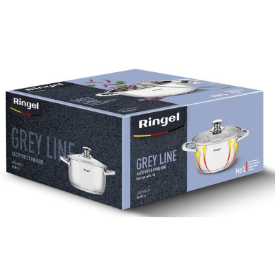 Каструля Ringel Grey line (4.2 л) 22 см (6932749) Каструля Ringel Grey line (4.2 л) 22 см (6932749)