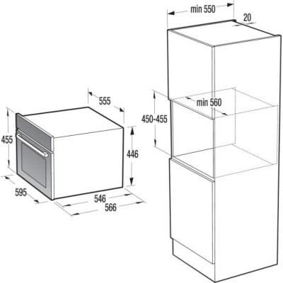 Електрична духова шафа Hisense BIM4434ABG8 (BO4CM4V1-72) (7196138)