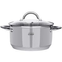Каструля Bravo Chef 20 см (3.6 л) з кришкою (7092284) Каструля Bravo Chef 20 см (3.6 л) з кришкою (7092284)