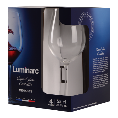 Набір келихів Luminarc Menades, 4х550 мл (6932021) Набір келихів Luminarc Menades, 4х550 мл (6932021)