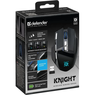 Миша Defender Knight GM-885 Black (52885) (7229090) Миша Defender Knight GM-885 Black (52885) (7229090)