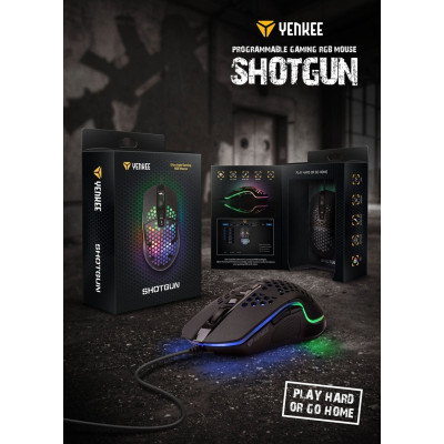 Миша комп'ютерна Yenkee YMS 3030BK SHOTGUN Gaming mouse USB (7090577)