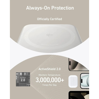 Портативний зарядний пристрій Anker MagGo 10000 mAh Qi2 15W + USB-C PD 27W White (7181286) Портативний зарядний пристрій Anker MagGo 10000 mAh Qi2 15W + USB-C PD 27W White (7181286)