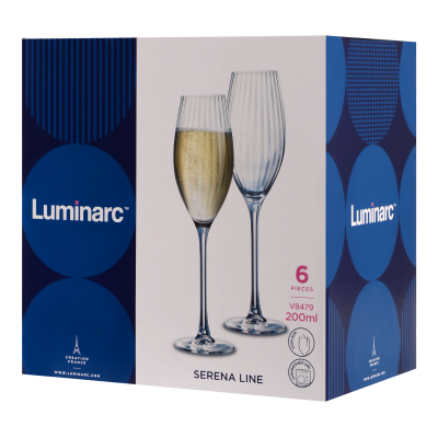 Набір келихів Luminarc Serena Line, 6х200 мл (6988986) Набір келихів Luminarc Serena Line, 6х200 мл (6988986)