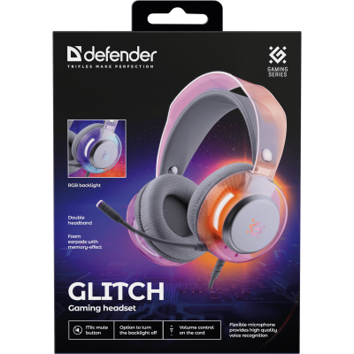 Гарнітура Defender Glitch (62490) White (7228941) Гарнітура Defender Glitch (62490) White (7228941)