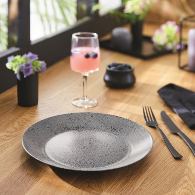 Тарілка обідня Luminarc Slate Black, 25 см (6788144) Тарілка обідня Luminarc Slate Black, 25 см (6788144)