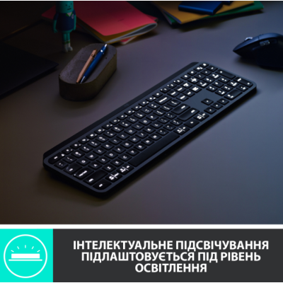 Клавіатура LOGITECH MX Master Keys for Business, US, Graphite (920-010251) (6857598) Клавіатура LOGITECH MX Master Keys for Business, US, Graphite (920-010251) (6857598)