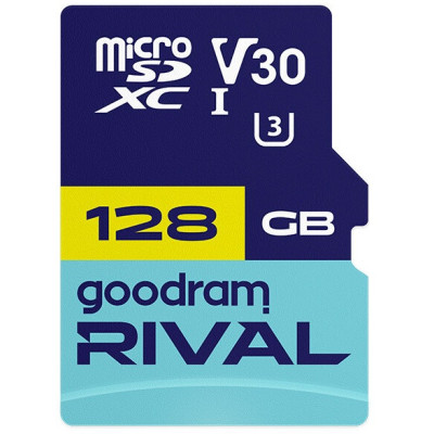 Карта пам'яті GoodRam RIVAL microSDXC 128GB V30 (UHS I U3) + ad (7284591) Карта пам'яті GoodRam RIVAL microSDXC 128GB V30 (UHS I U3) + ad (7284591)