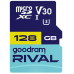 Карта пам'яті GoodRam RIVAL microSDXC 128GB V30 (UHS I U3) + ad  (7284591)