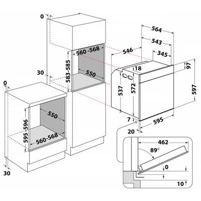 Електрична духова шафа Whirlpool WOI4S8HM1SXA (7163817) Електрична духова шафа Whirlpool WOI4S8HM1SXA (7163817)