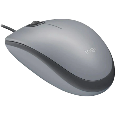Миша Logitech M110 Silent-MID GRAY-USB-AKOYA (6857585)